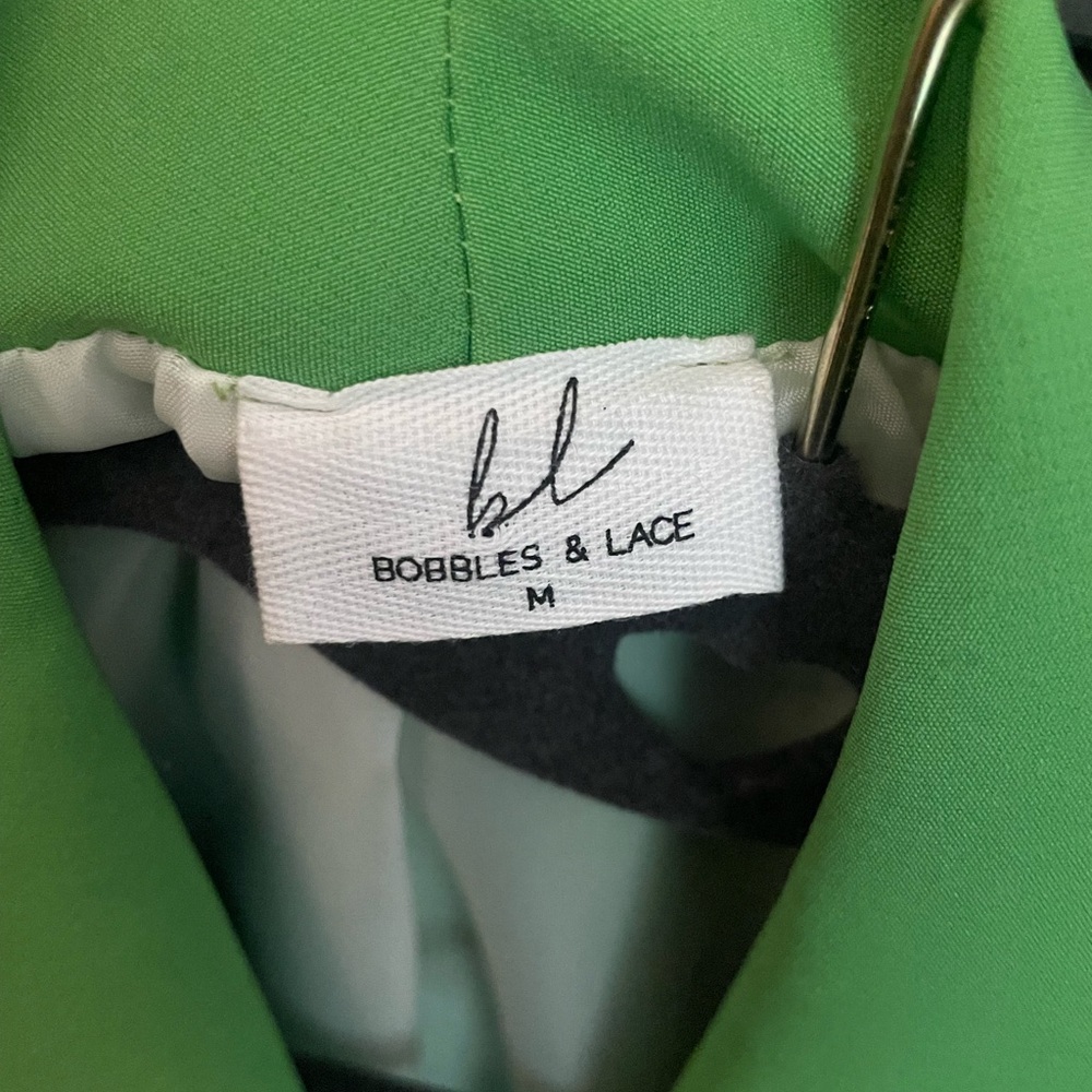 Bobbles & Lace Soft Lime Green Blazer - Picture 4 of 10
